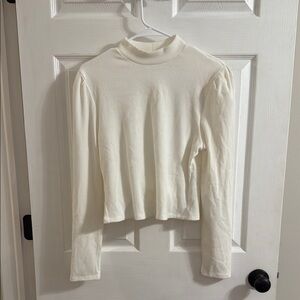 NWT Cream Women's Open Back Tie Crop Top